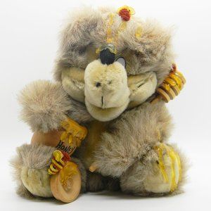 Orzek Honeybee Plush Bear with Honey Jar and Bees